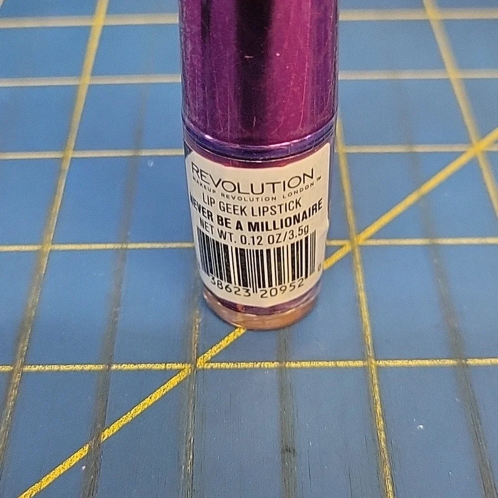 Revlolution Never Be a Millionaire Lipstick Lip Geek 3.5g New Sealed Tube